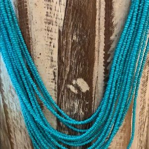 Aqua Sea Bead Fashion Jewelry Set